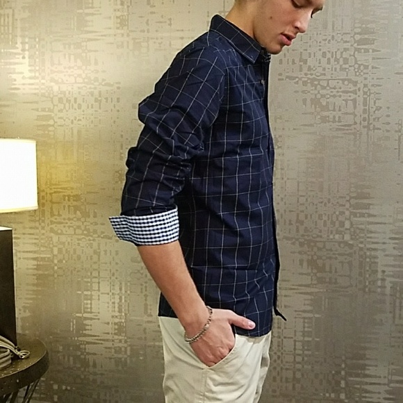 New Men's "Nashville" Plaid Long Sleeve Shirt - Picture 4 of 8